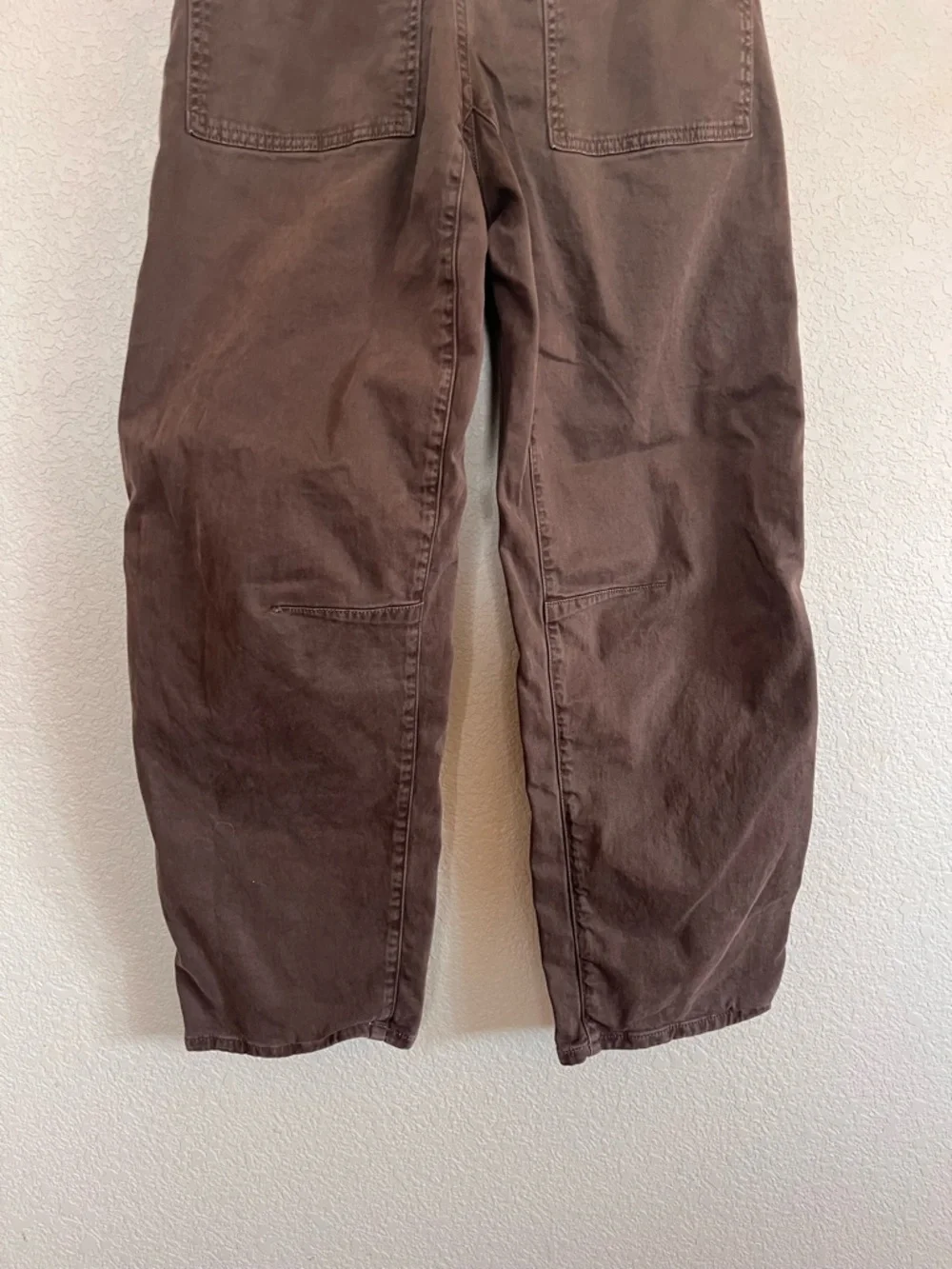 Madewell Womens Darted Double Barrel Pants - Chocolate Brown - Picture 12 of 14